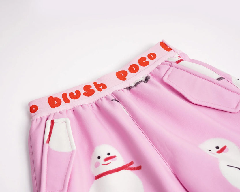 Printed Fleece-Lined Ski Pants by Poco Blush, image 8