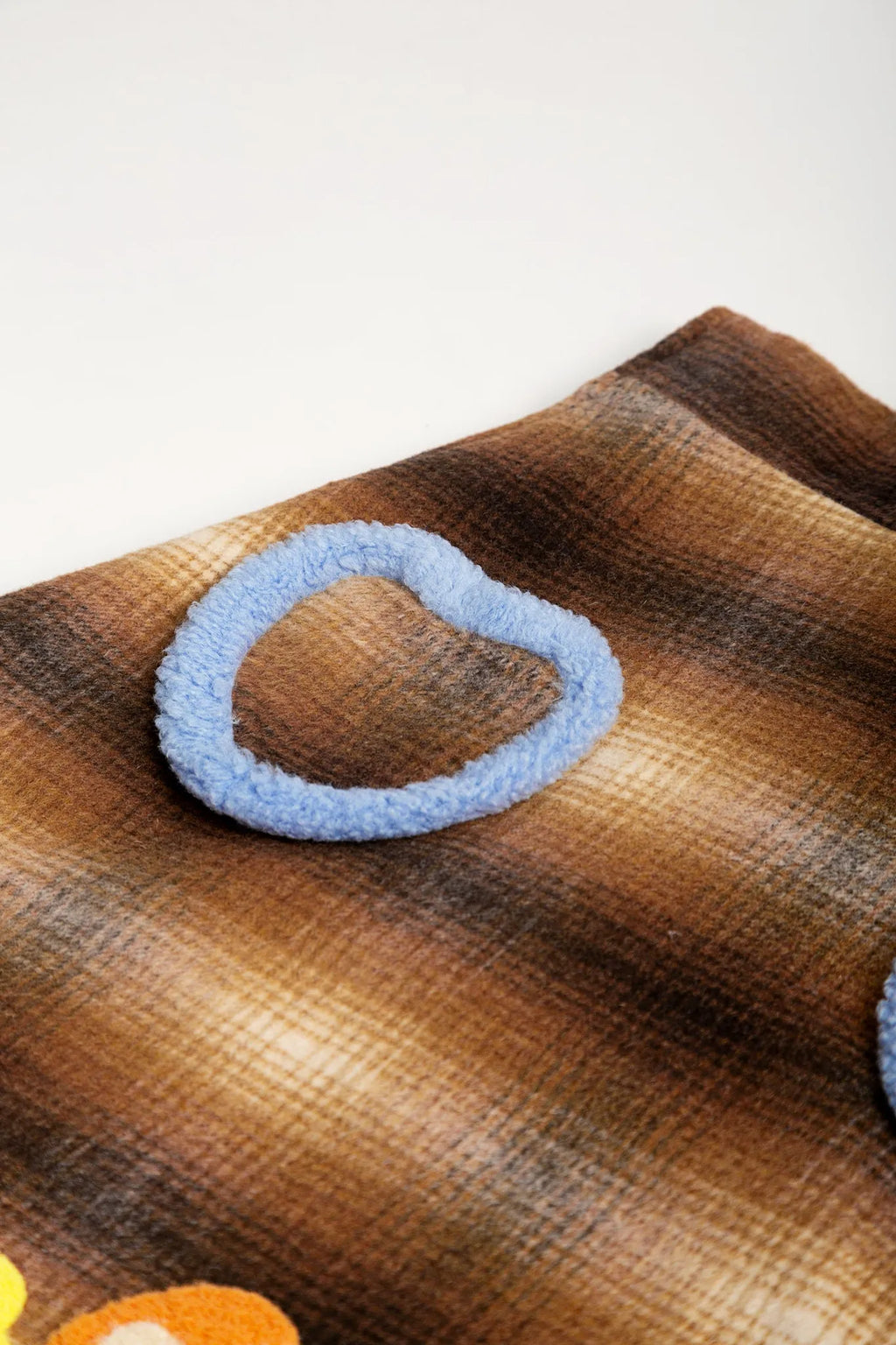 Poco Blush Forest Embroidered Check Pinafore Dress