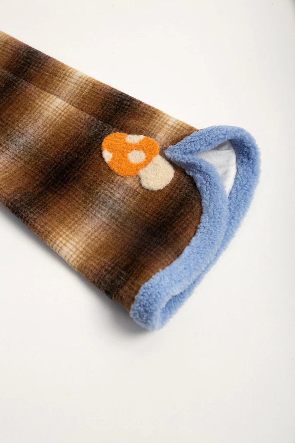 Poco Blush Forest Embroidered Check Flare Pants