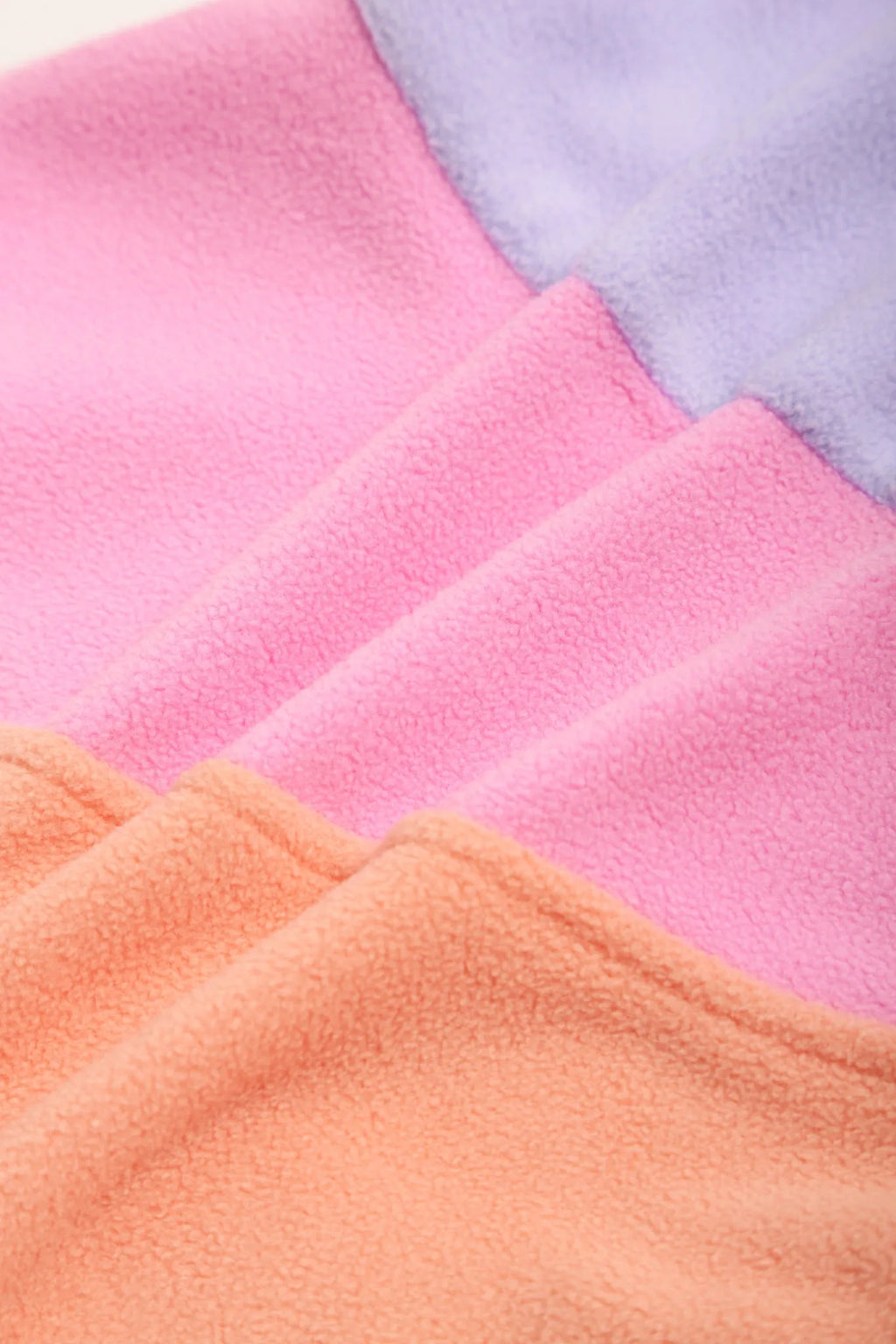 Poco Blush Colorblock Puppy Fleece Sweatshirt