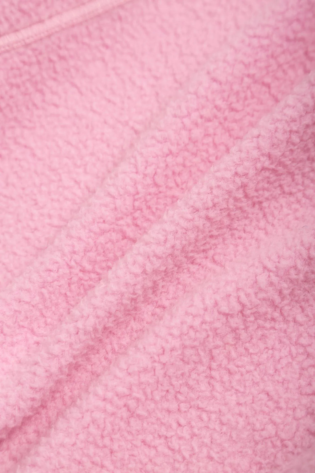 Poco Blush Bow Braid Fleece Zip Jacket