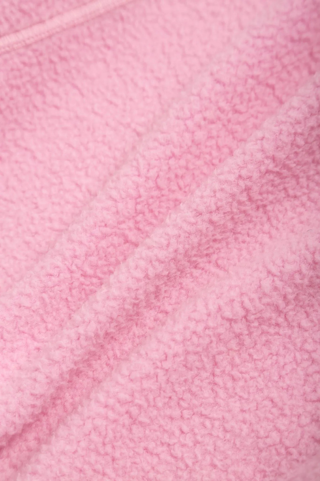 Poco Blush Bow Braid Fleece Zip Jacket