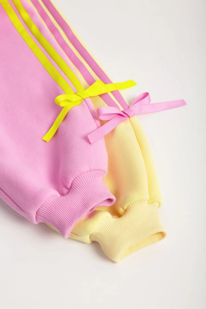 Bow Detail Fleece Jogger Pants by Poco Blush, image 12