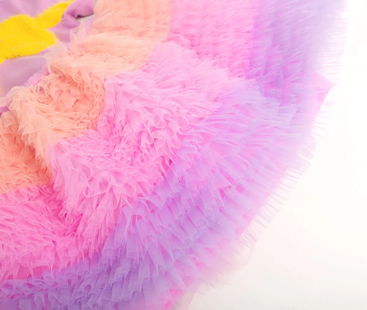 Poco Blush Gradient Bow Knit Tulle Party Dress