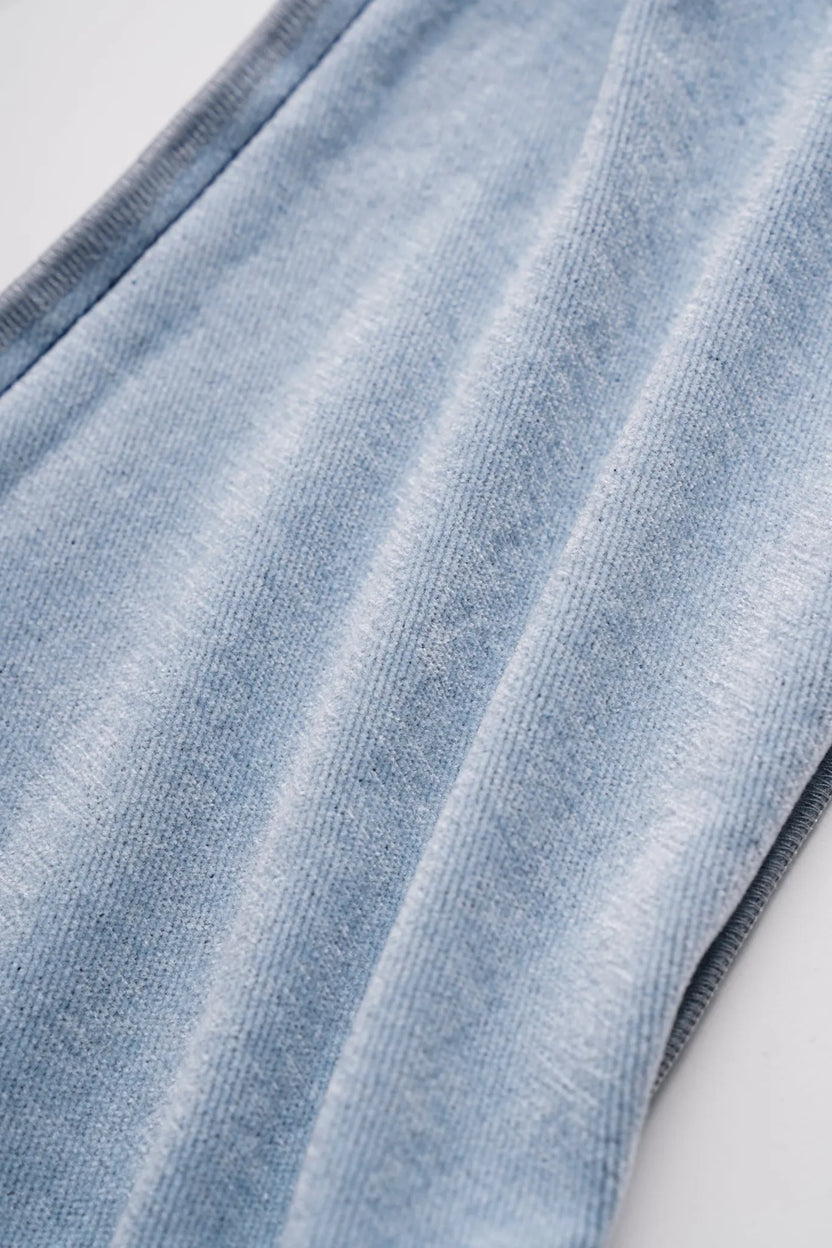 Starry Flare Knit Denim Pants by Poco Blush, image 10