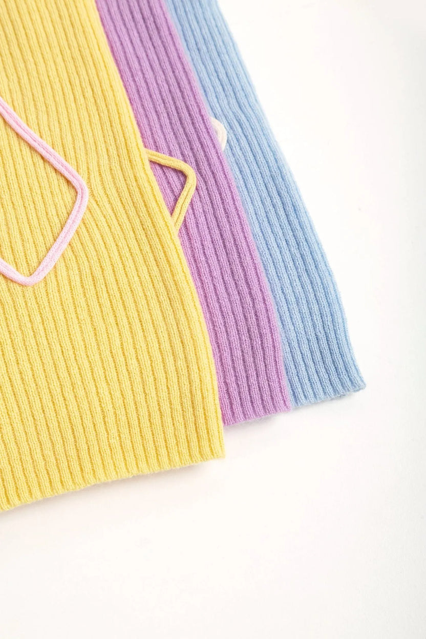 Wool Bow Knit Base Layer Top by Poco Blush, image 17