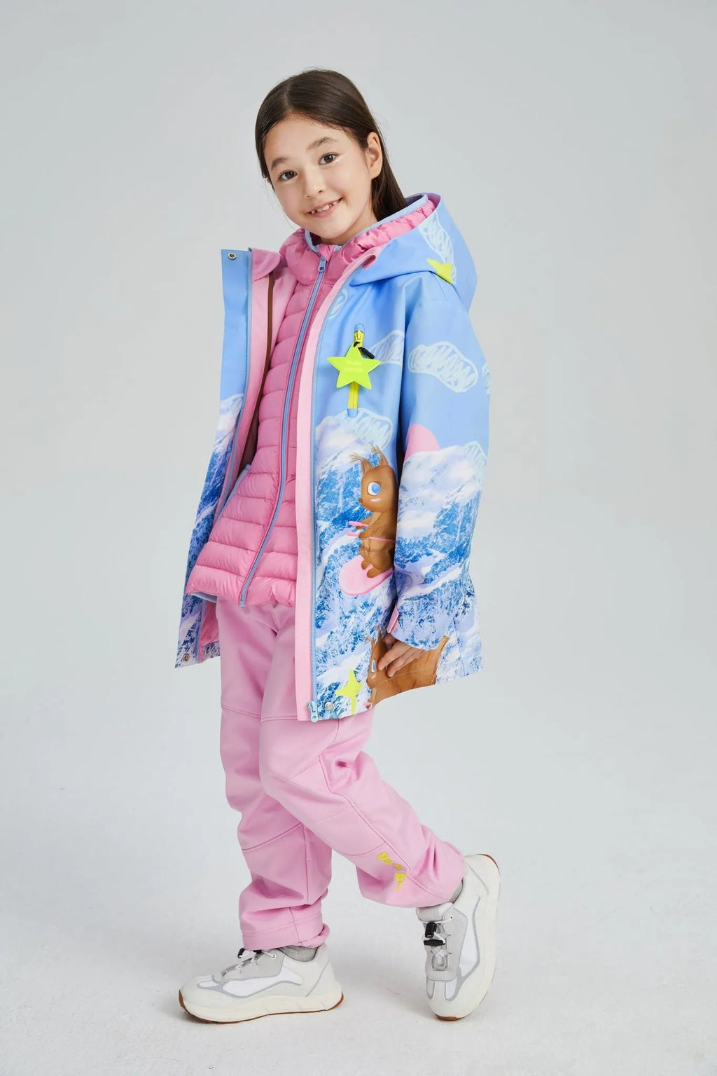 Poco Blush Colorblock Lightweight Down Jacket