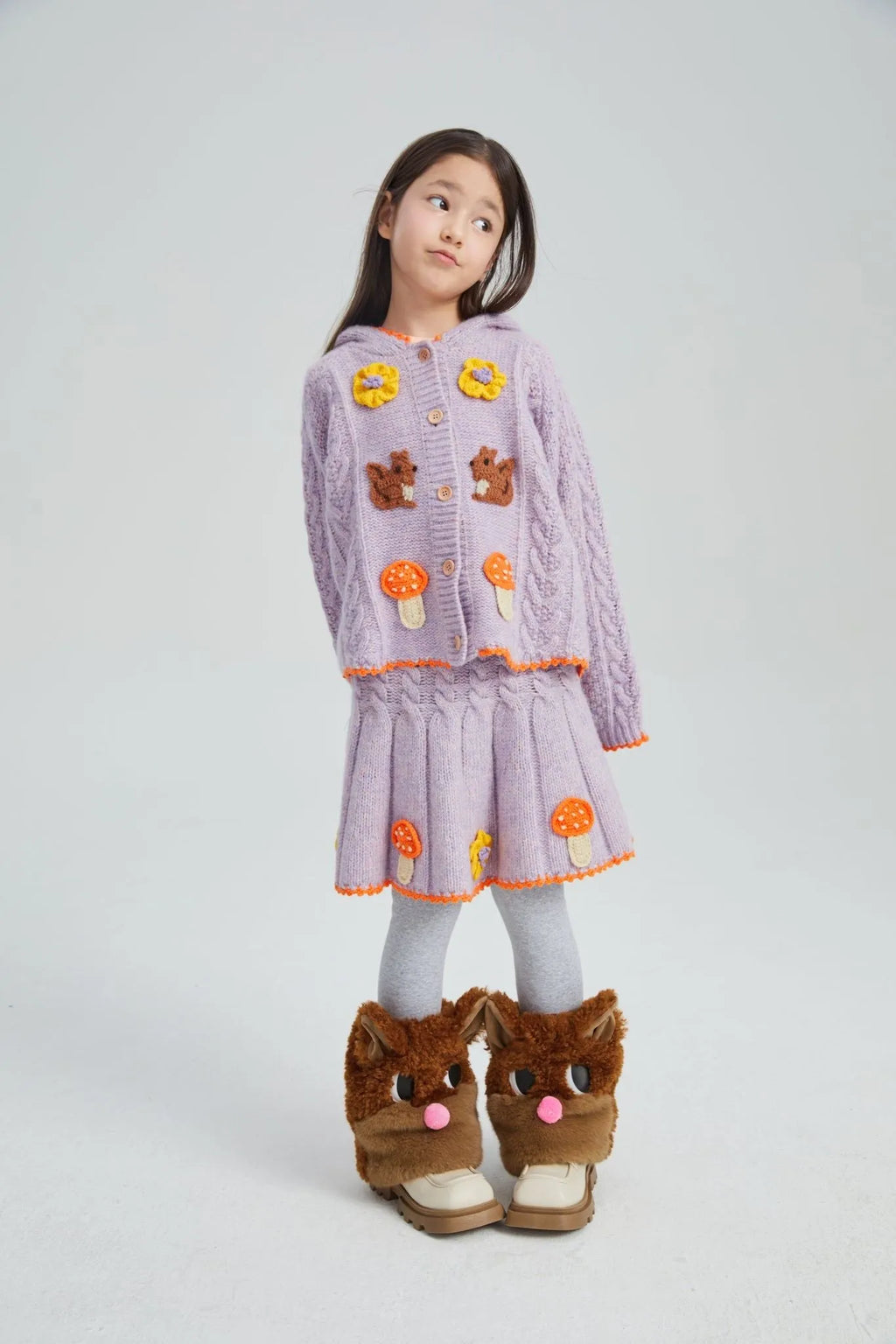 Poco Blush Fluffy Puppy Leg Warmers