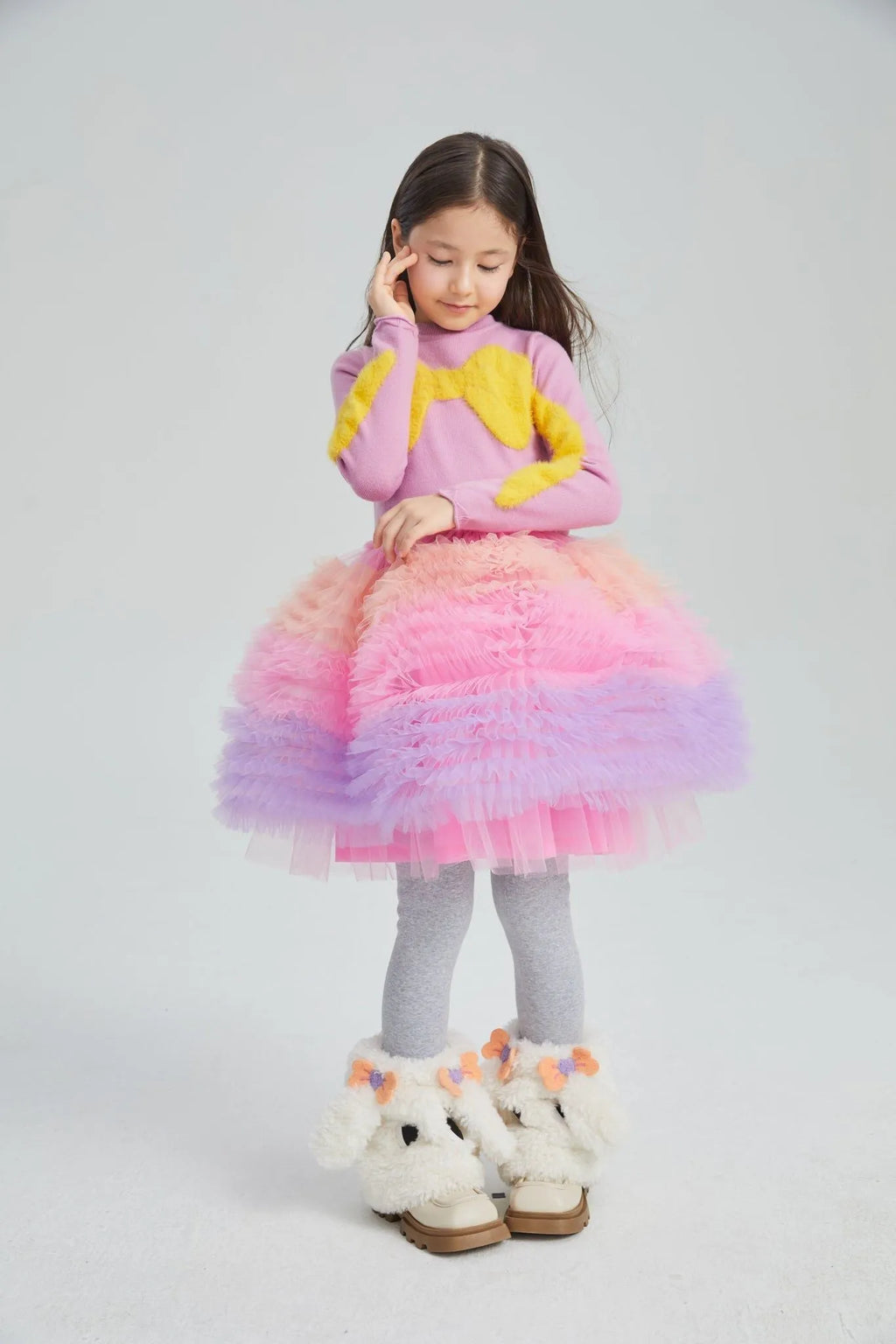 Poco Blush Fluffy Puppy Leg Warmers