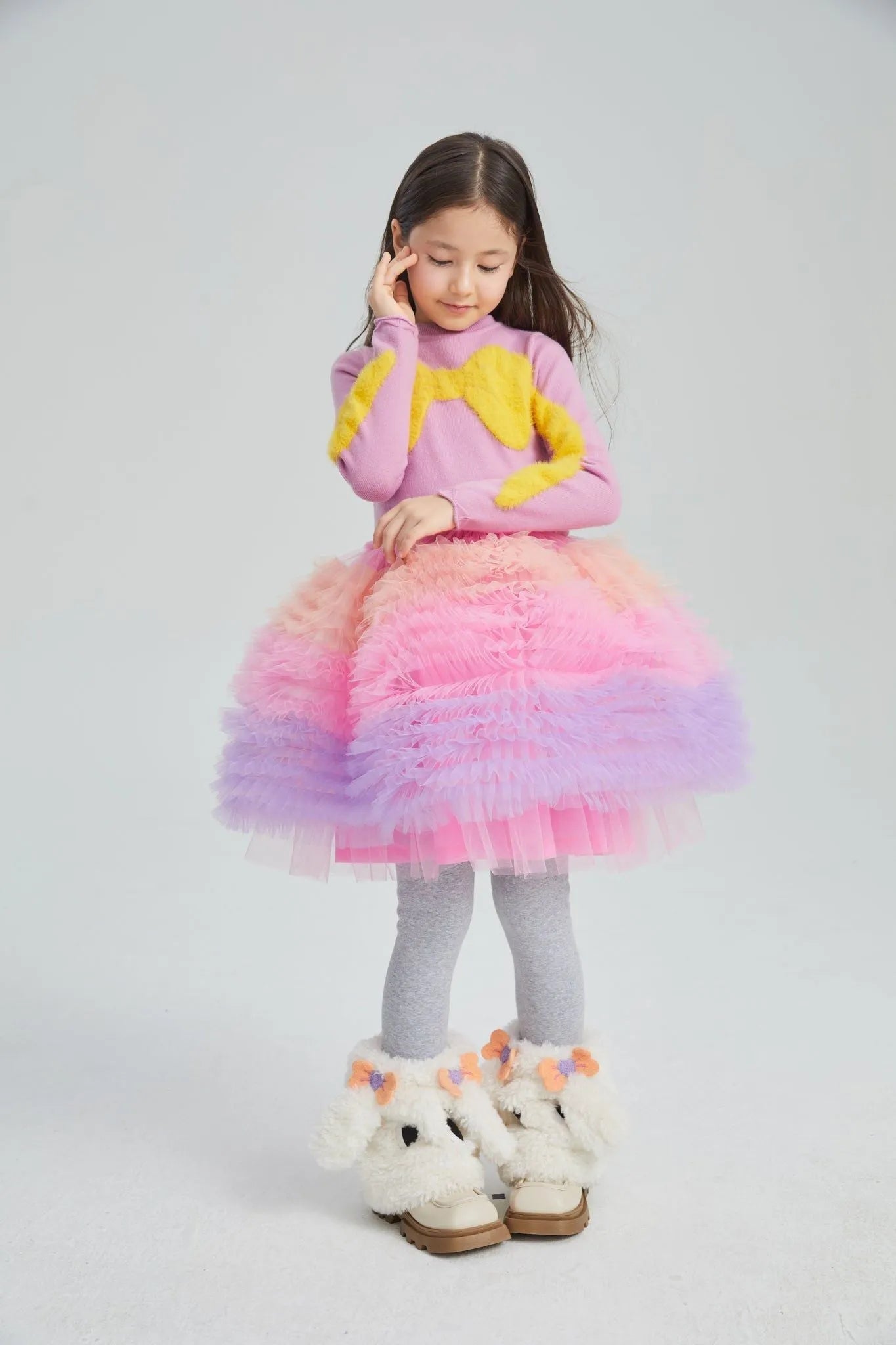 Poco Blush Fluffy Puppy Leg Warmers