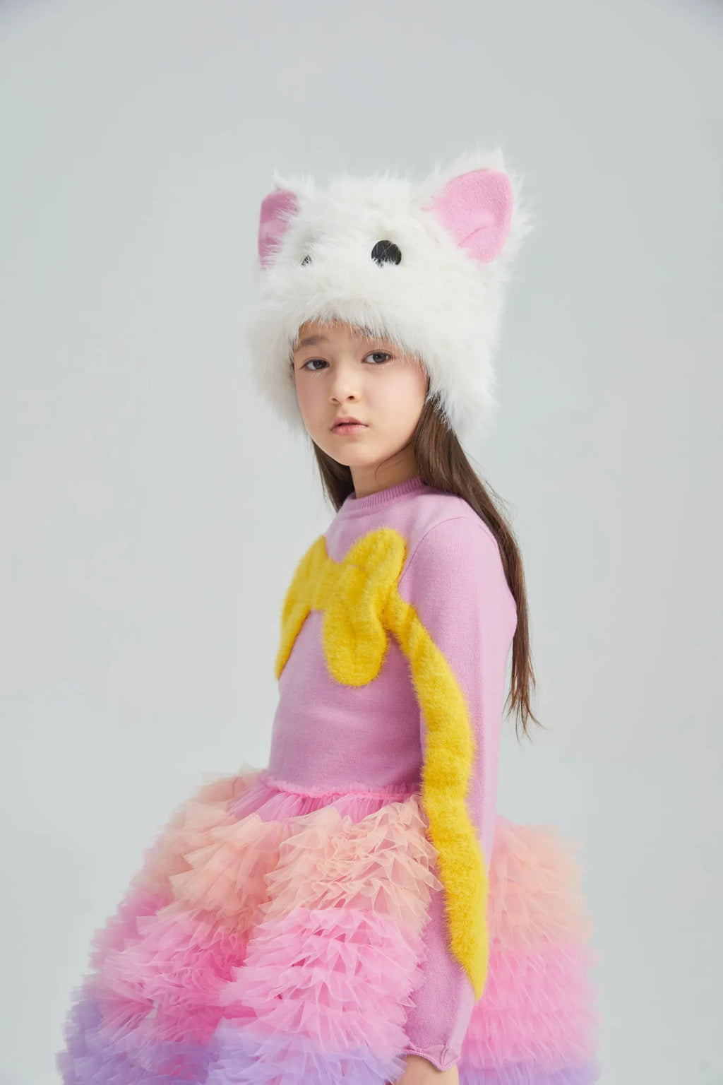 Poco Blush Fluffy Puppy Ear Hat