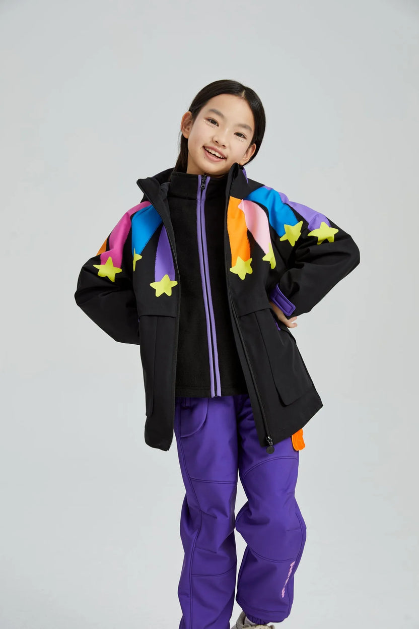 Rainbow Meteor 2-in-1 Ski Jacket by Poco Blush, image 6