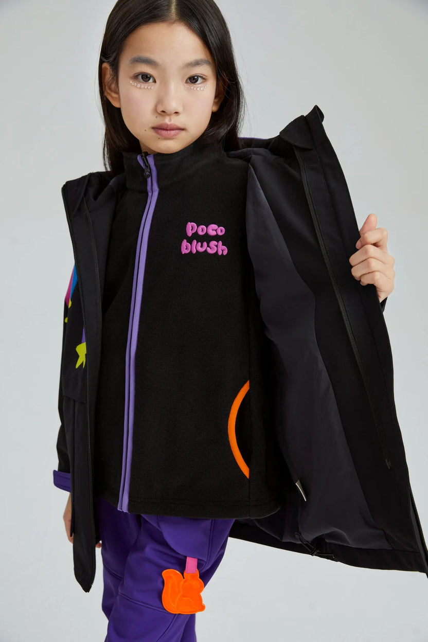 Rainbow Meteor 2-in-1 Ski Jacket by Poco Blush, image 12