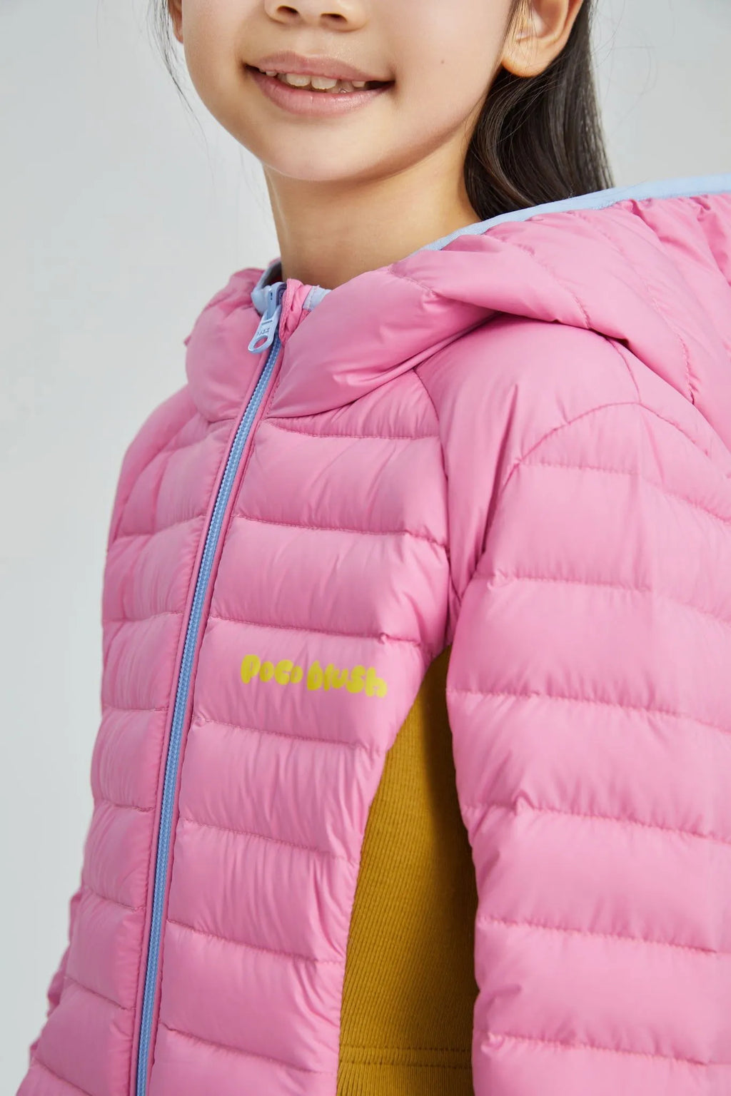 Poco Blush Colorblock Lightweight Down Jacket