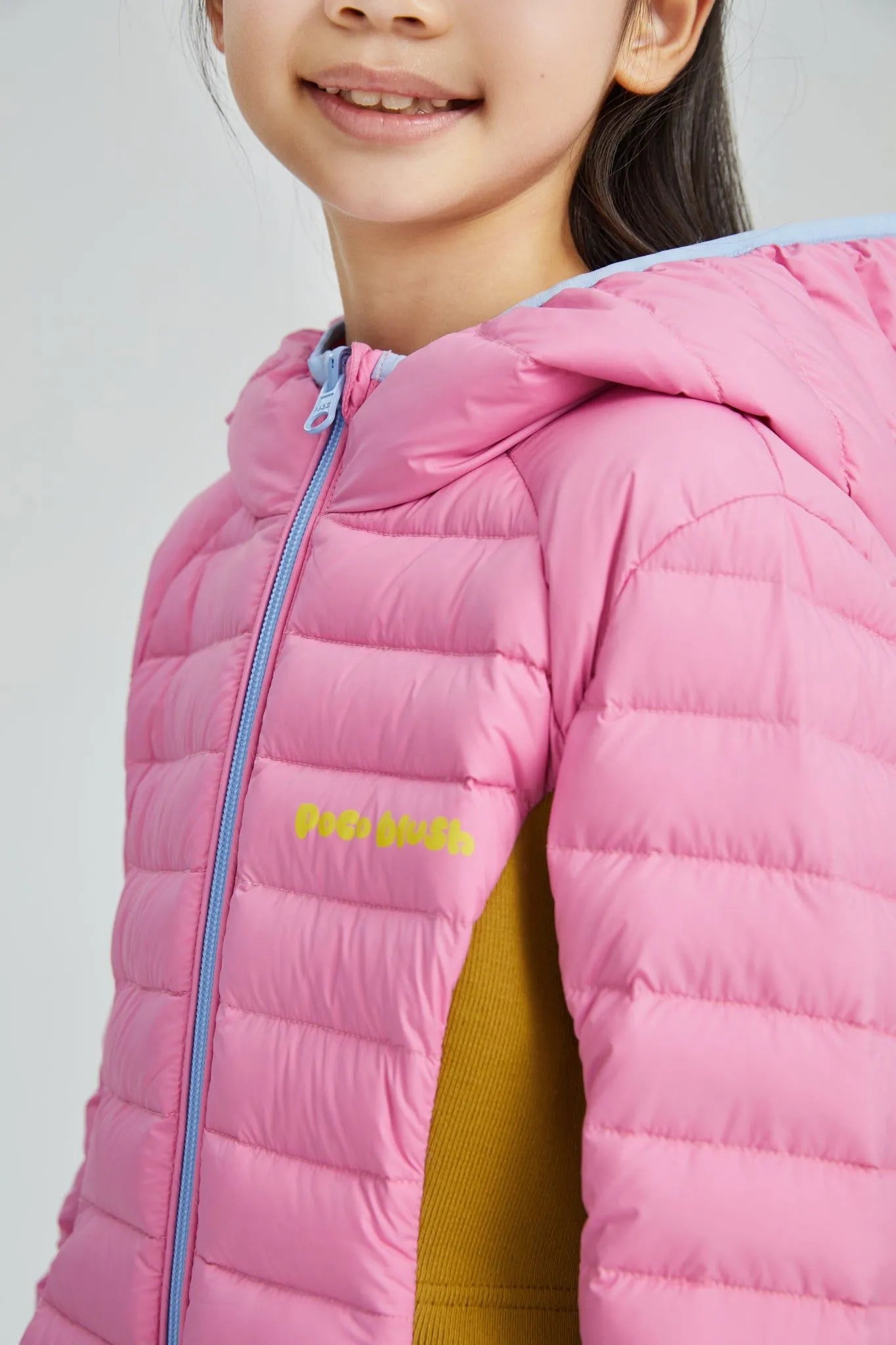 Poco Blush Colorblock Lightweight Down Jacket
