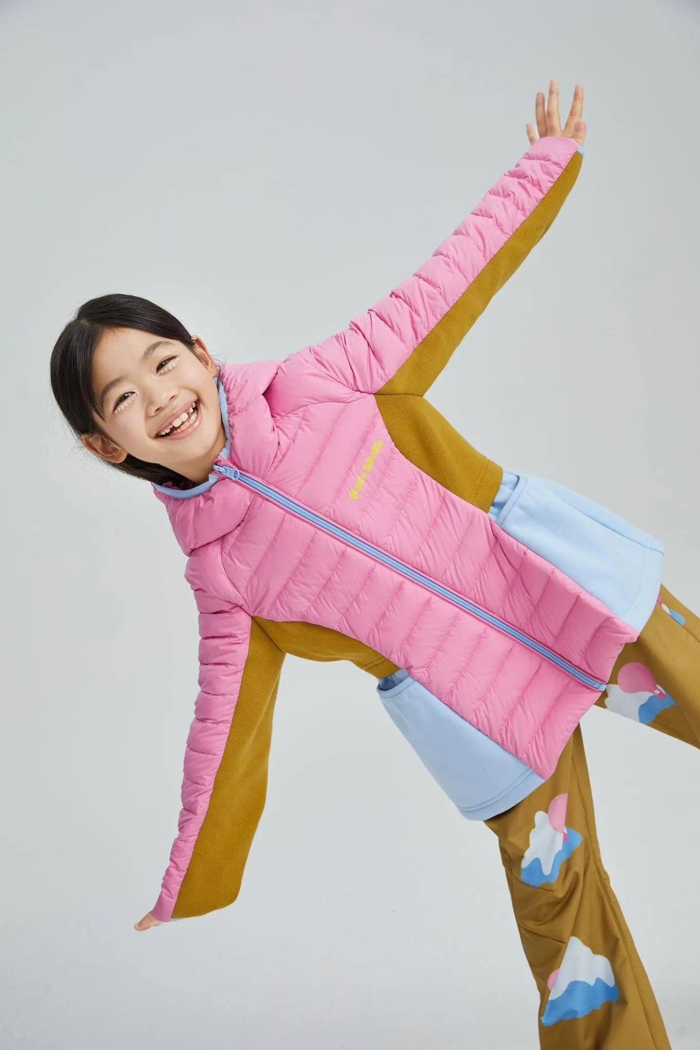 Poco Blush Colorblock Lightweight Down Jacket