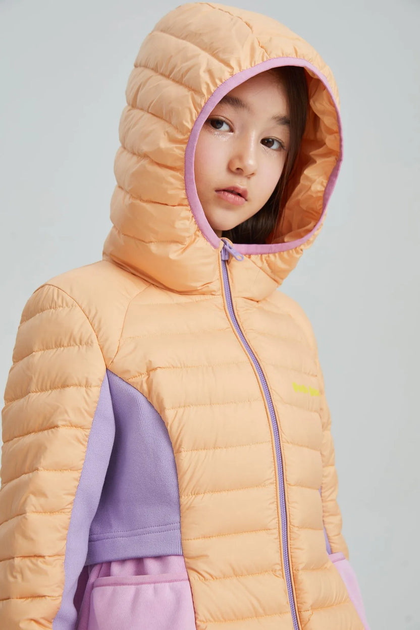 Colorblock Lightweight Down Jacket by Poco Blush, image 5