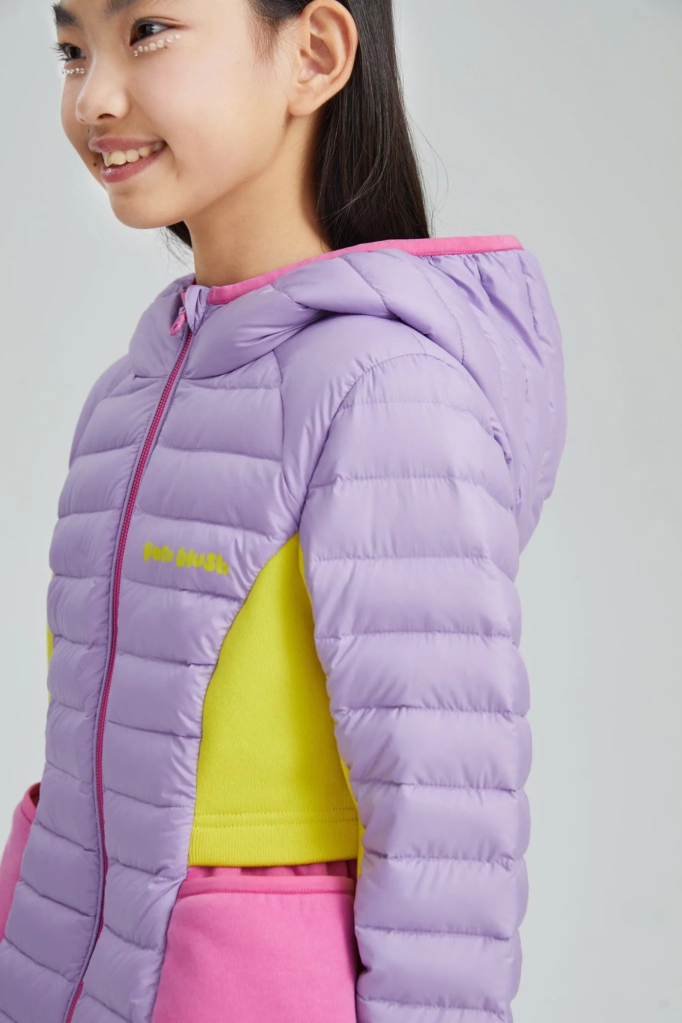 Poco Blush Colorblock Lightweight Down Jacket