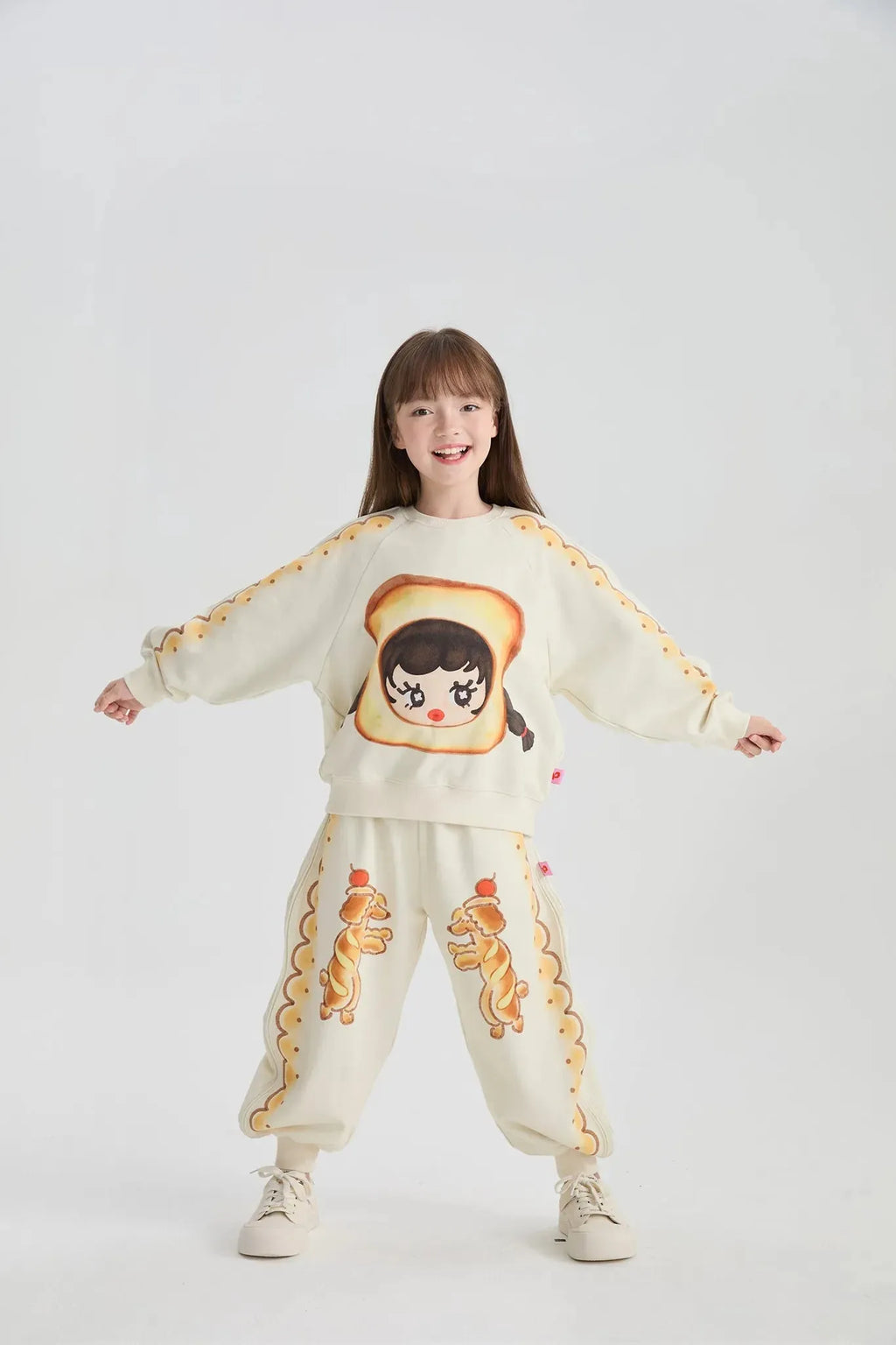 Poco Blush Bread Puppy Print Sweatpants