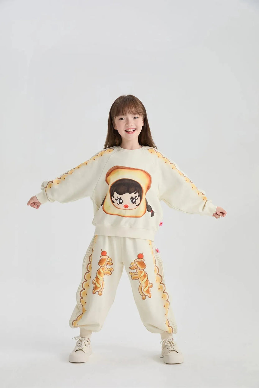 Bread Puppy Print Sweatpants by Poco Blush, image 3