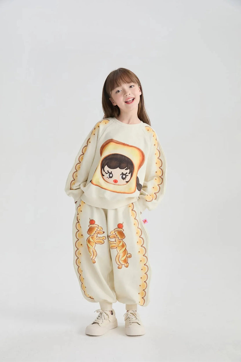 Bread Puppy Print Sweatpants by Poco Blush, image 2
