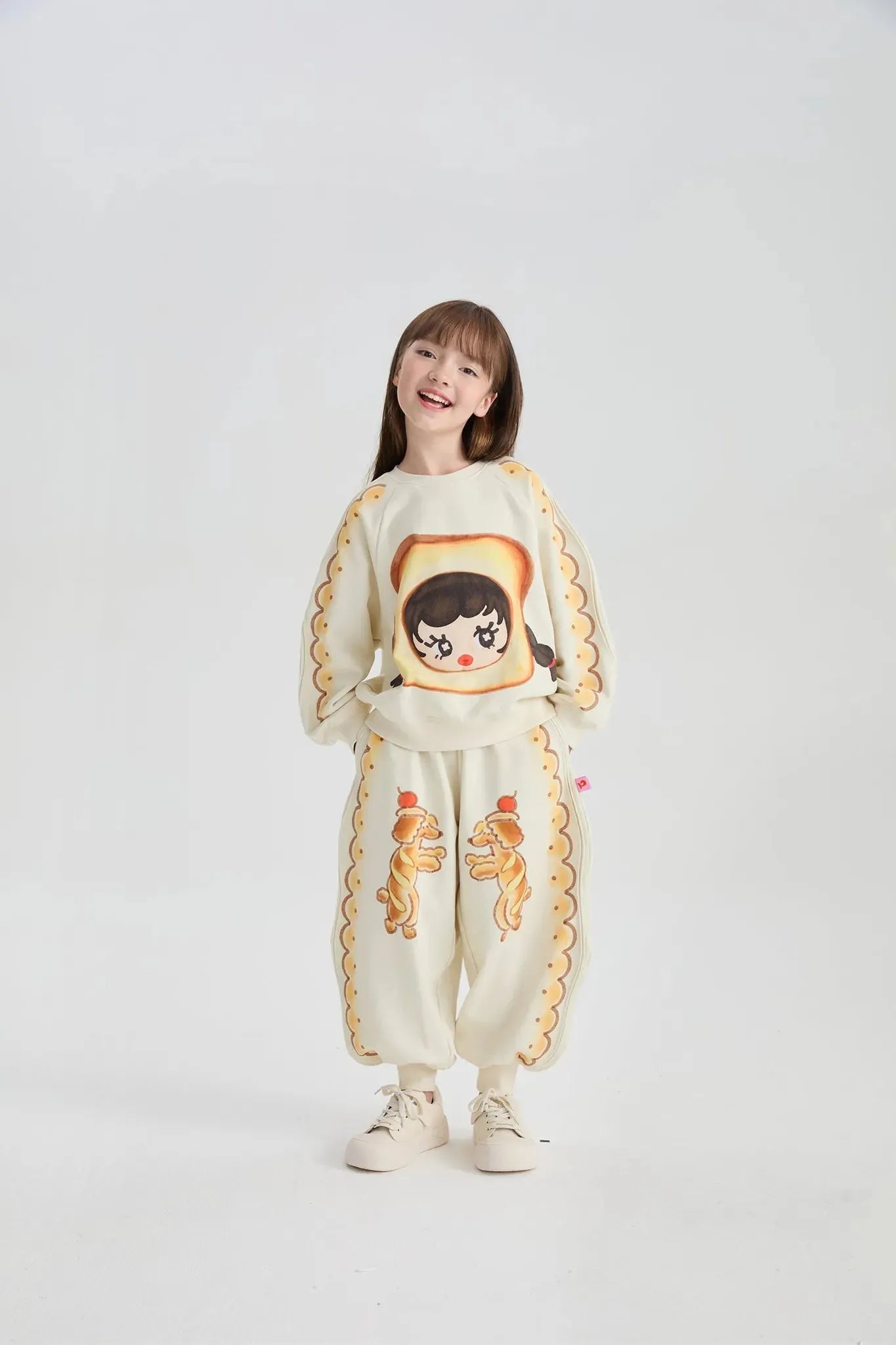 Poco Blush Bread Puppy Print Sweatpants