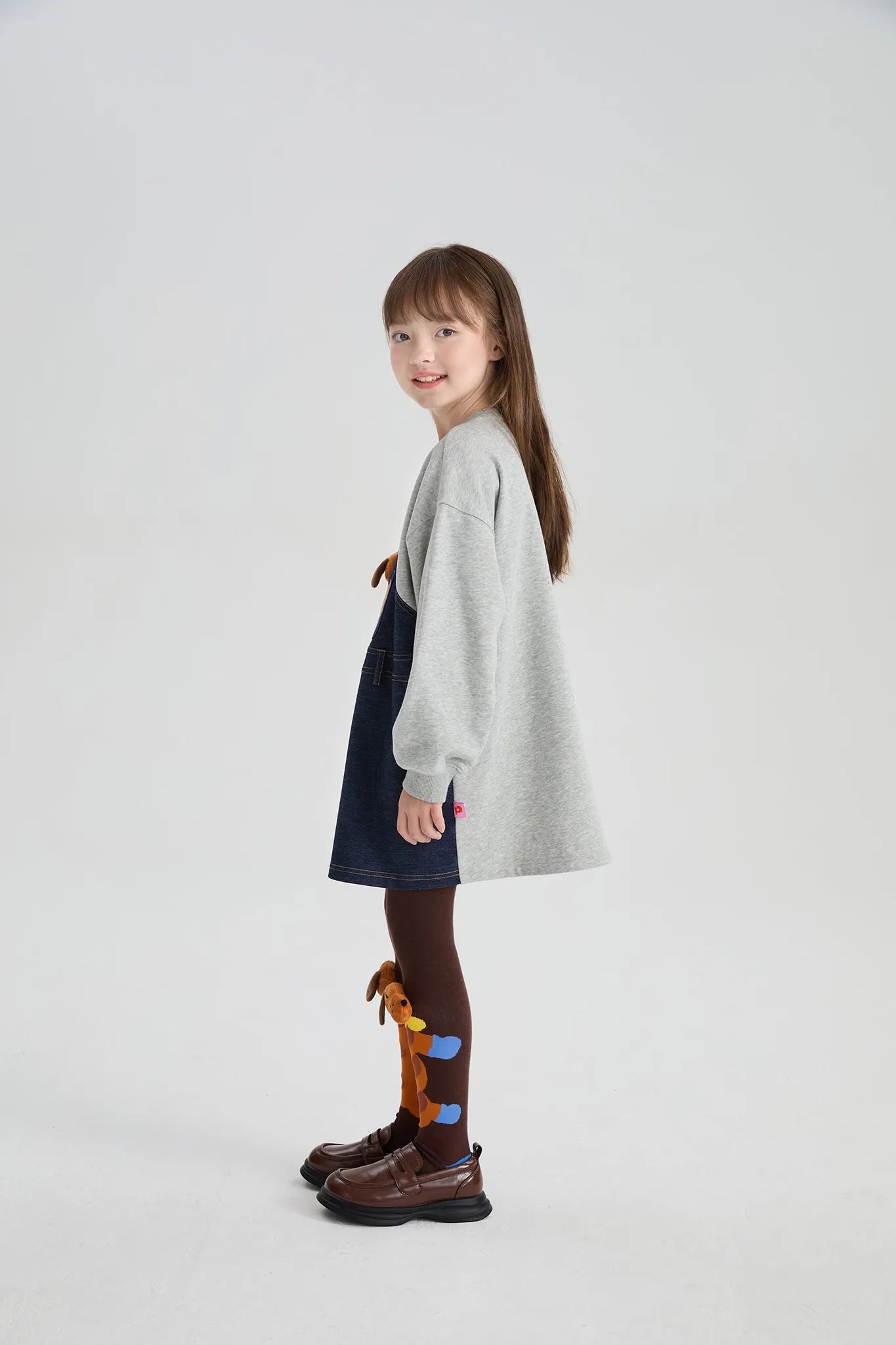 Poco Blush Bread Puppy Denim Sweatshirt