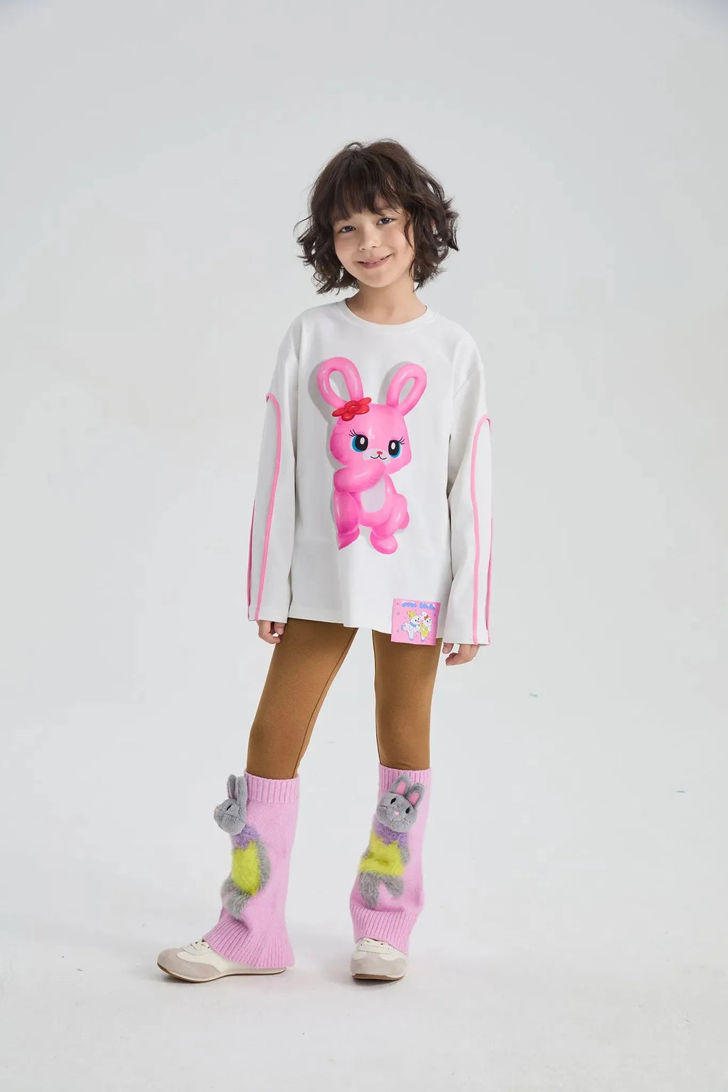 Poco Blush Snow Child Removable Socks Leggings