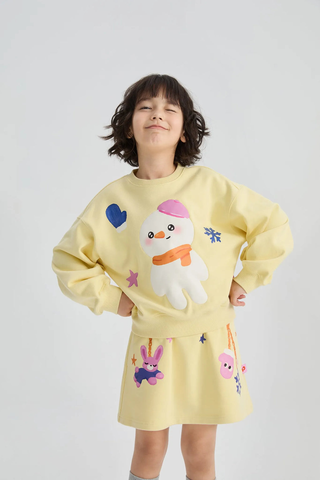 Poco Blush Bunny Swing Print Skort