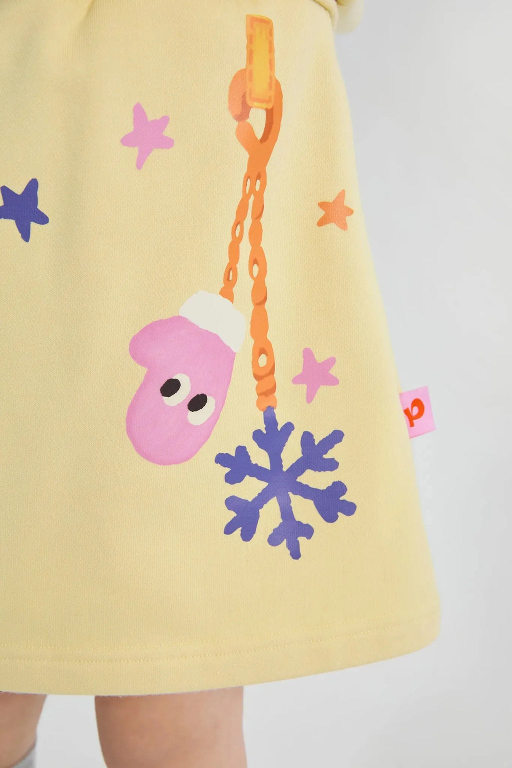 Poco Blush Bunny Swing Print Skirt