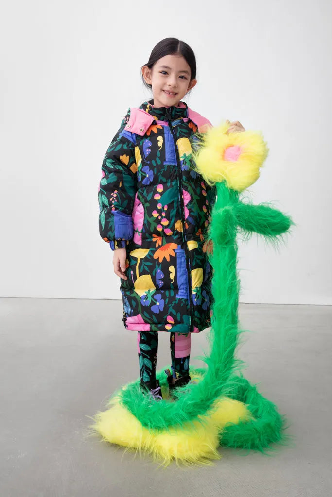 Poco Blush William Morris Reversible Down Jacket