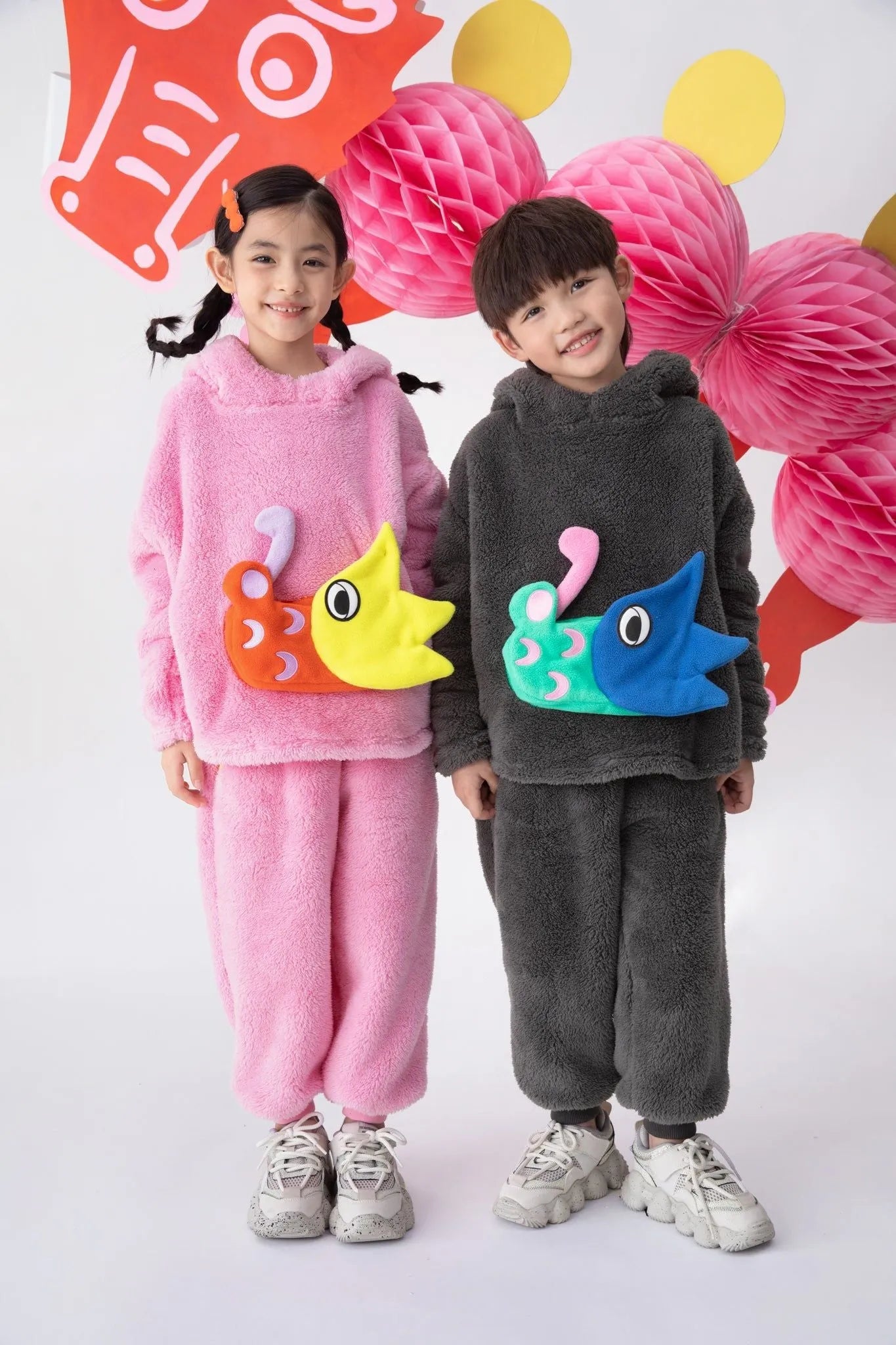 Poco Blush Spring Dragon Plush Sweatshirt