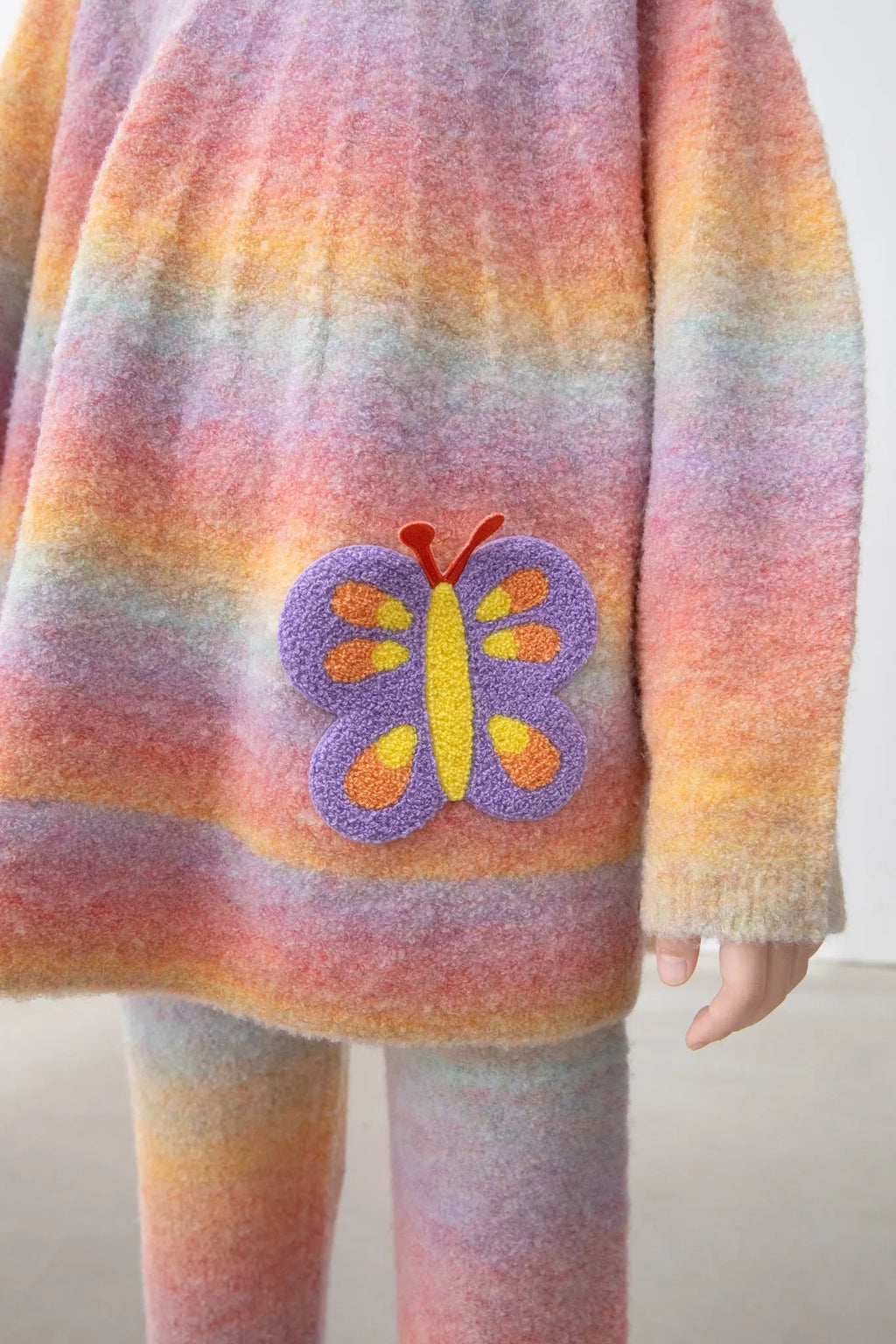 Poco Blush Butterfly Gradient Knit Sweater