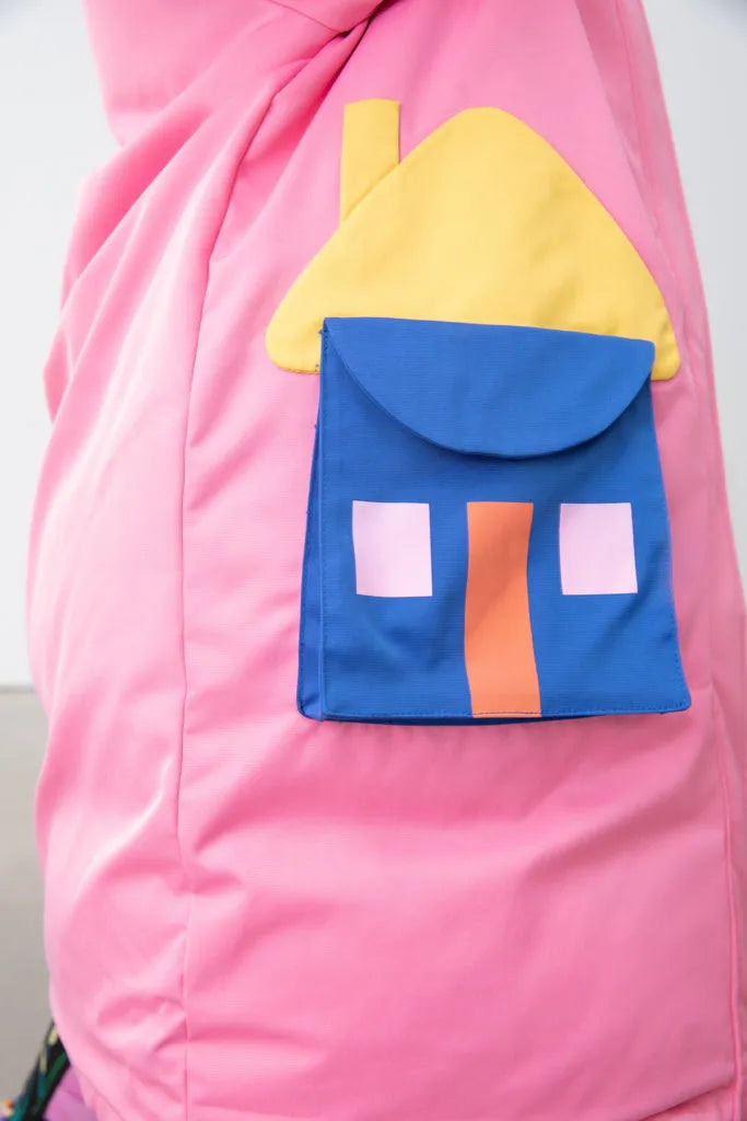 Poco Blush William Morris Reversible Down Jacket