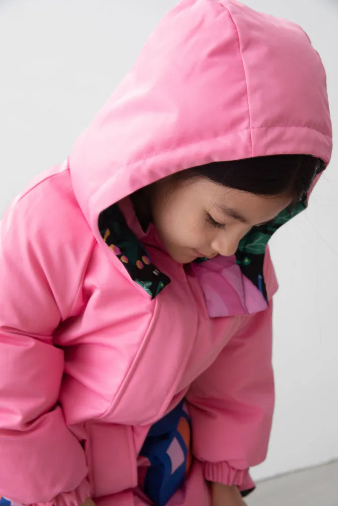 Poco Blush William Morris Reversible Down Jacket