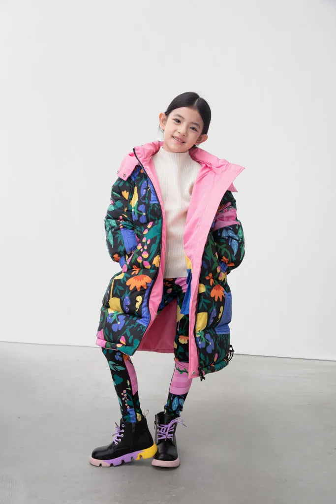 Poco Blush William Morris Reversible Down Jacket