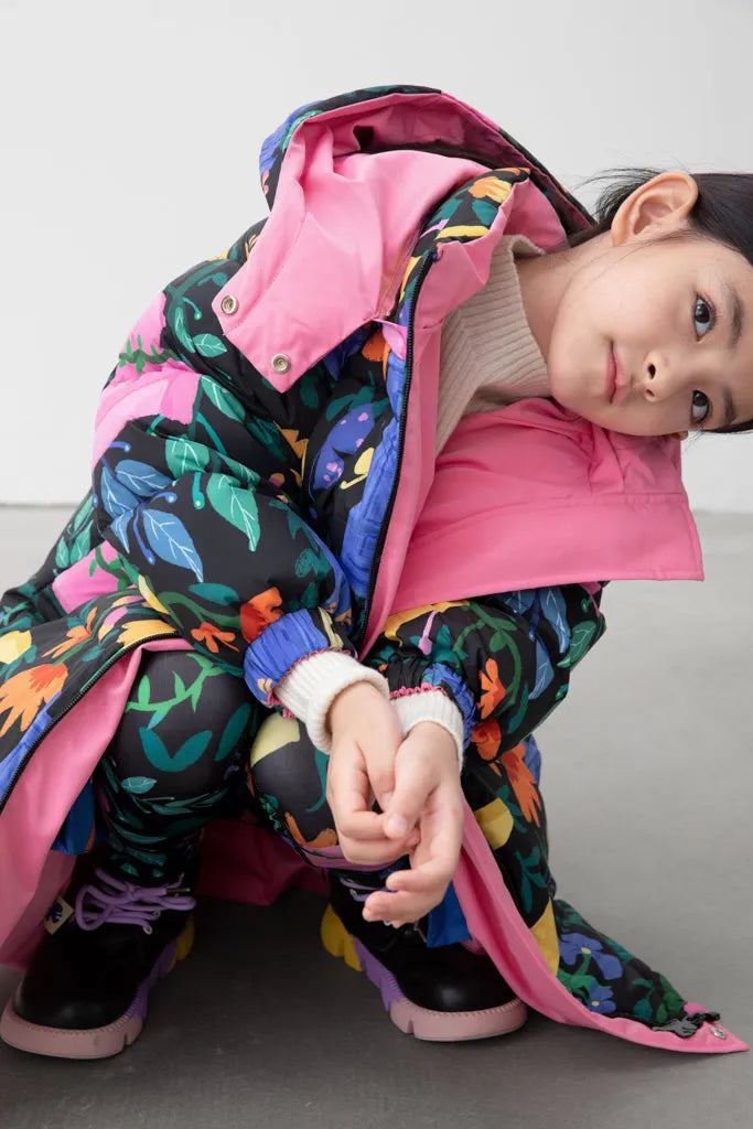 Poco Blush William Morris Reversible Down Jacket