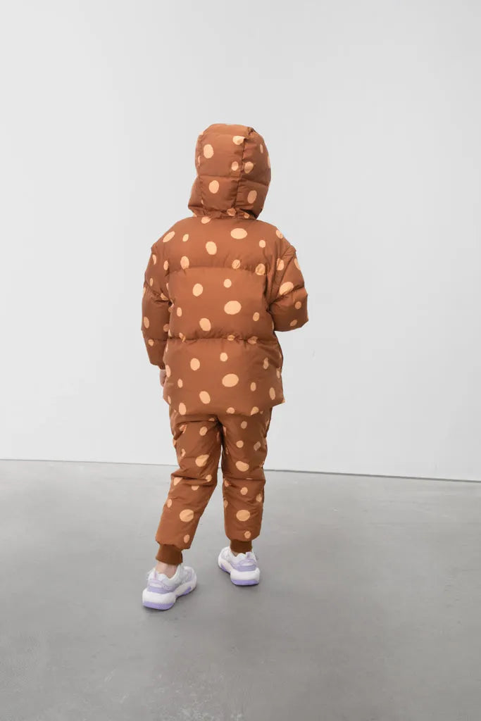 Poco Blush Hanging Flowers Deer Down Jacket