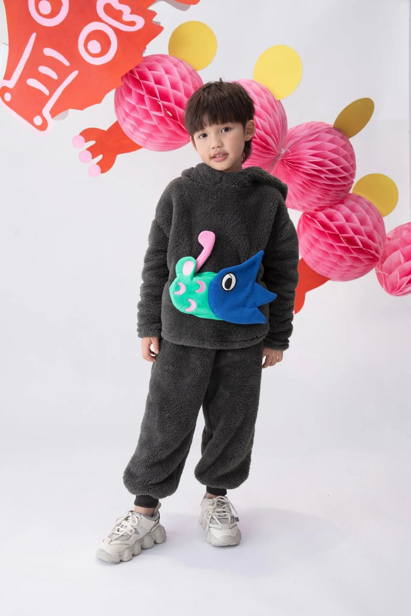 Spring Dragon Plush Sweatshirt by Poco Blush, image 3
