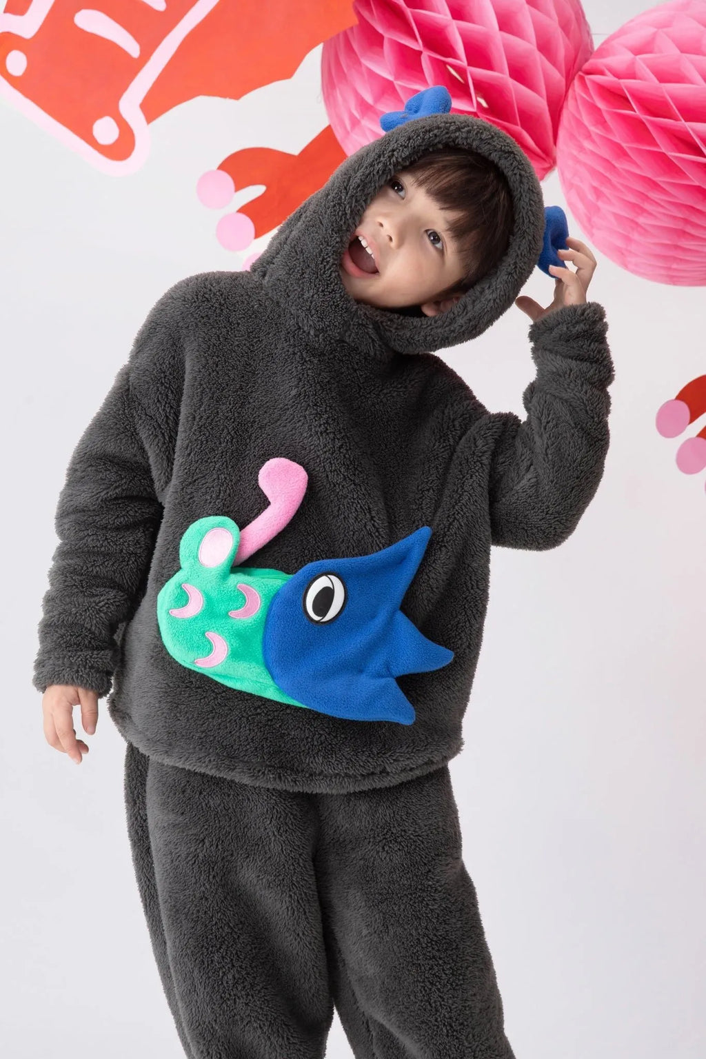 Poco Blush Spring Dragon Plush Sweatshirt