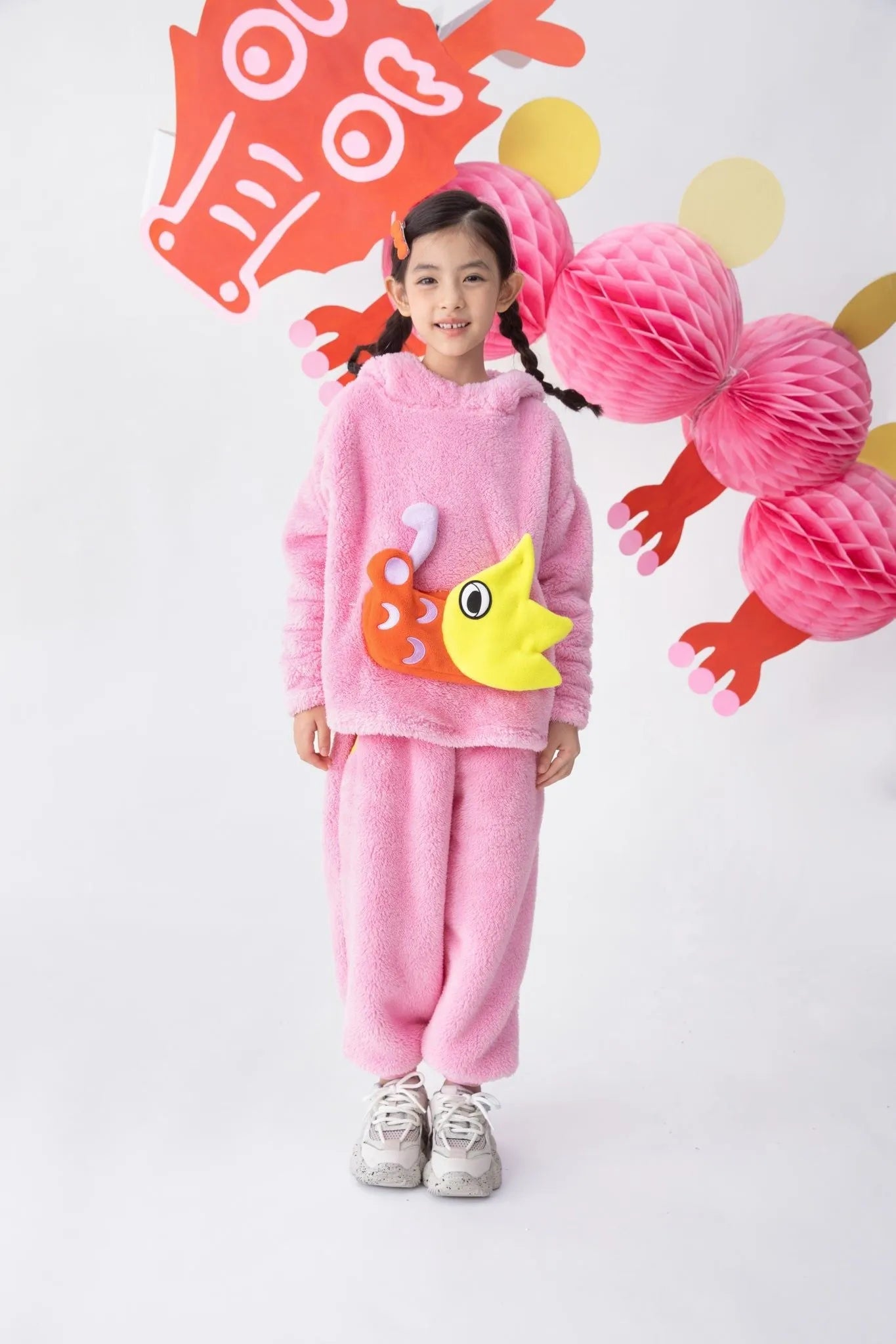 Poco Blush Spring Dragon Plush Pants