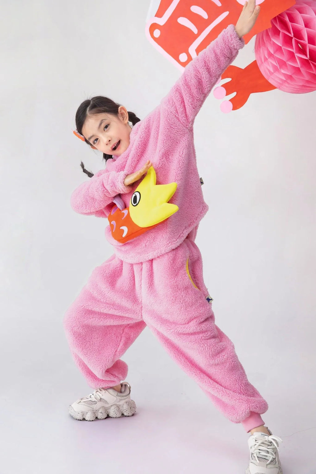 Poco Blush Spring Dragon Plush Sweatshirt