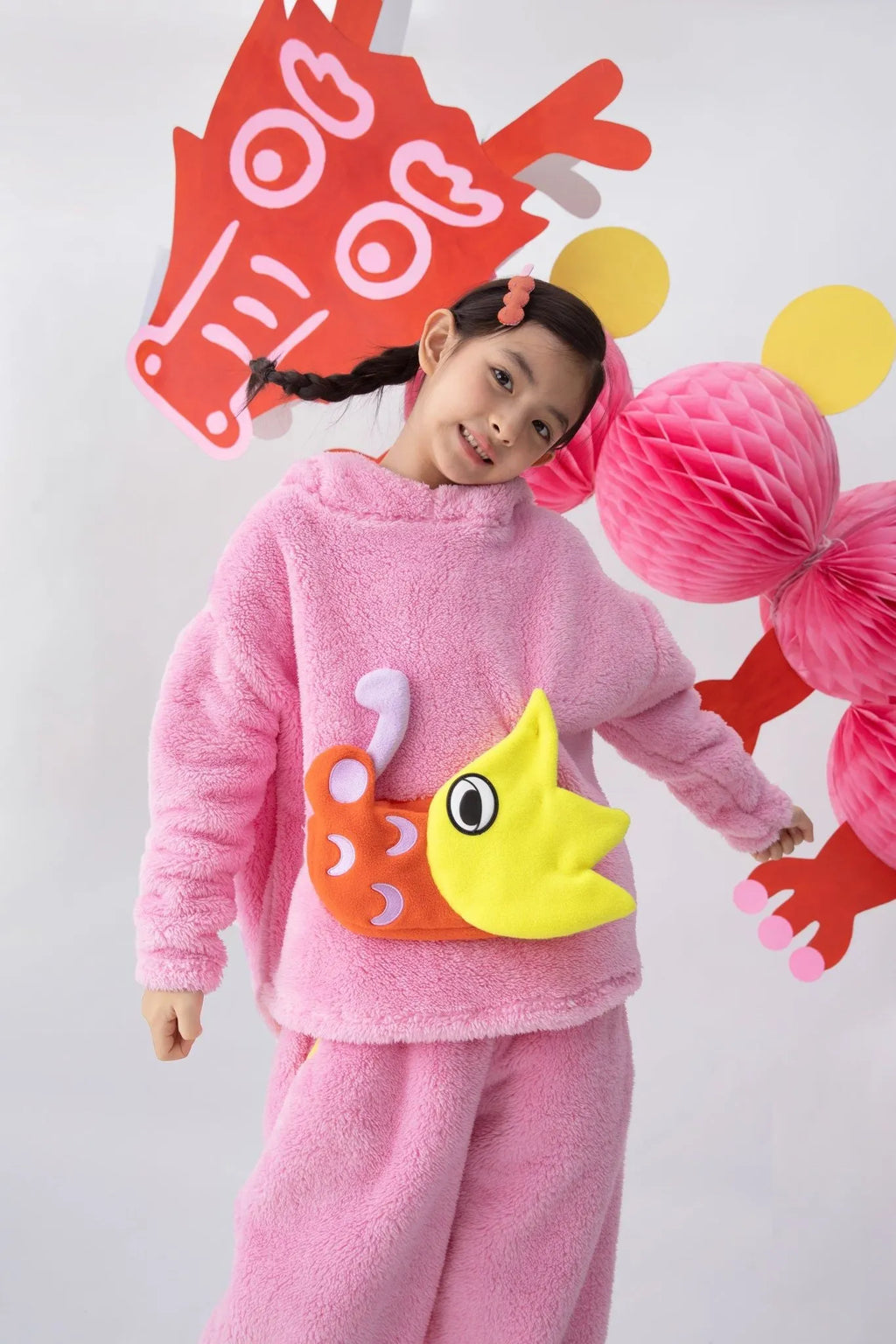 Poco Blush Spring Dragon Plush Sweatshirt