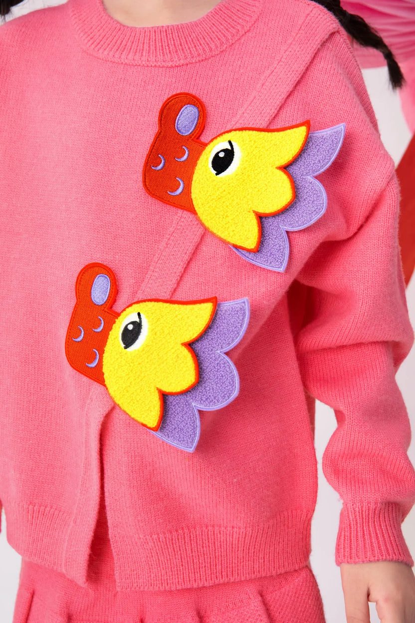 Dragon Patch Knit Sweater by Poco Blush, image 6