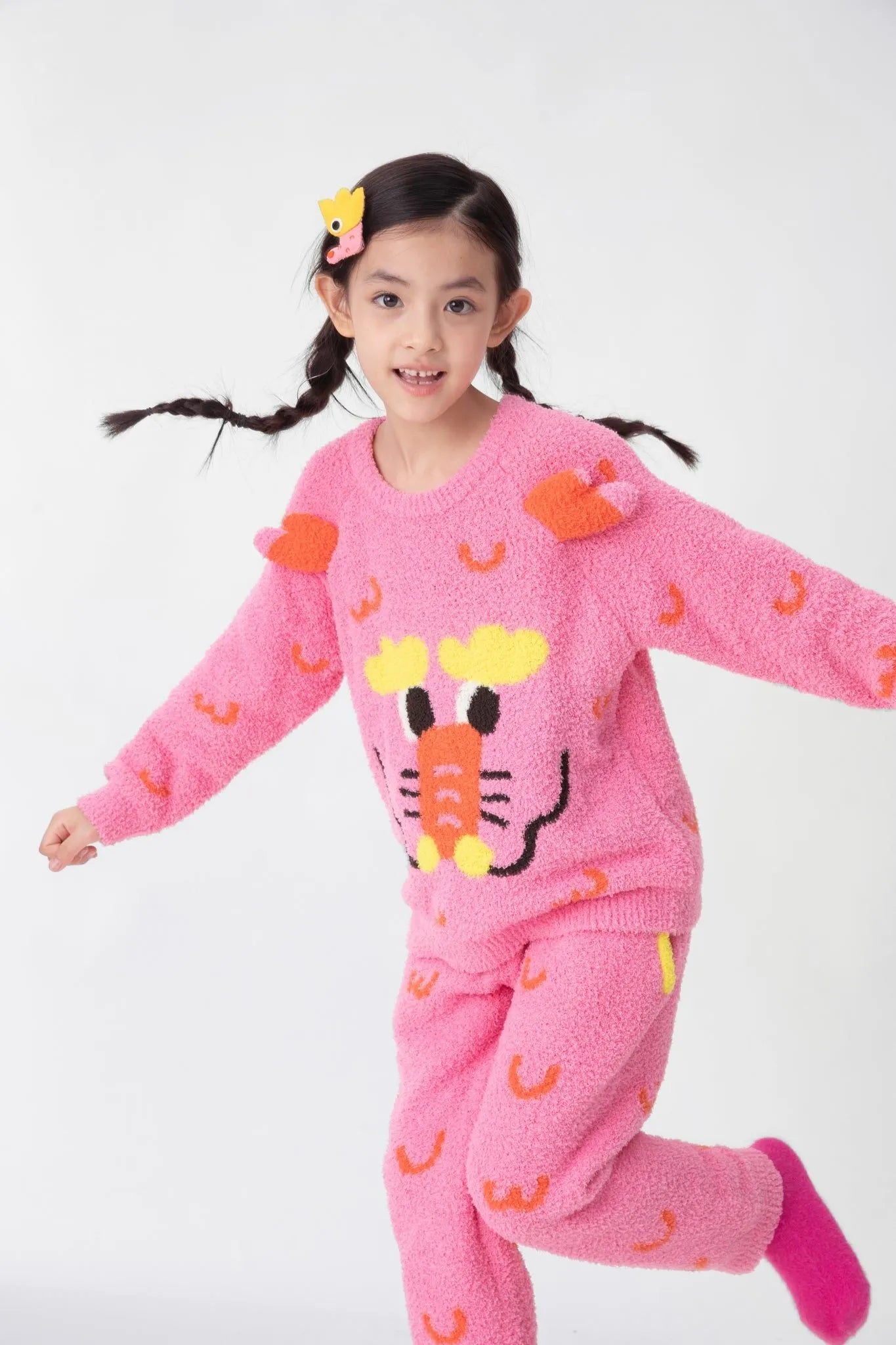 Poco Blush Spring Dragon Knit Loungewear Set