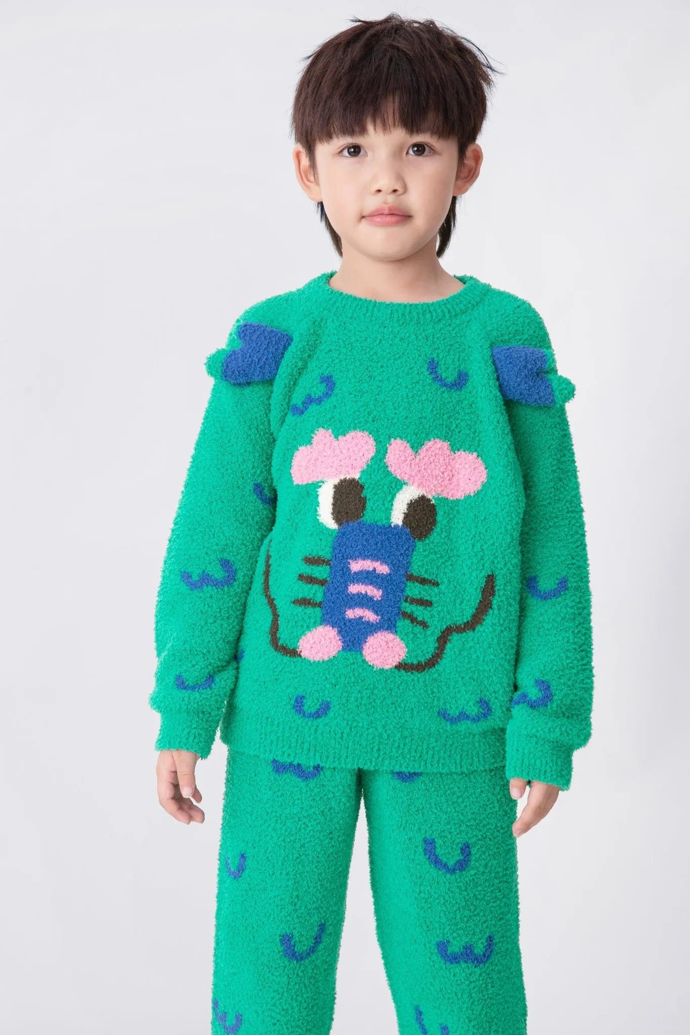 Poco Blush Spring Dragon Knit Loungewear Set