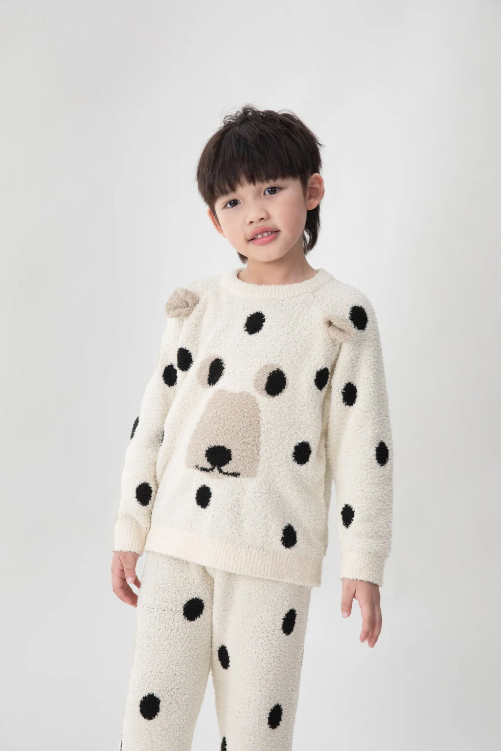 Poco Blush Polar Bear Plush Fleece Loungewear Set