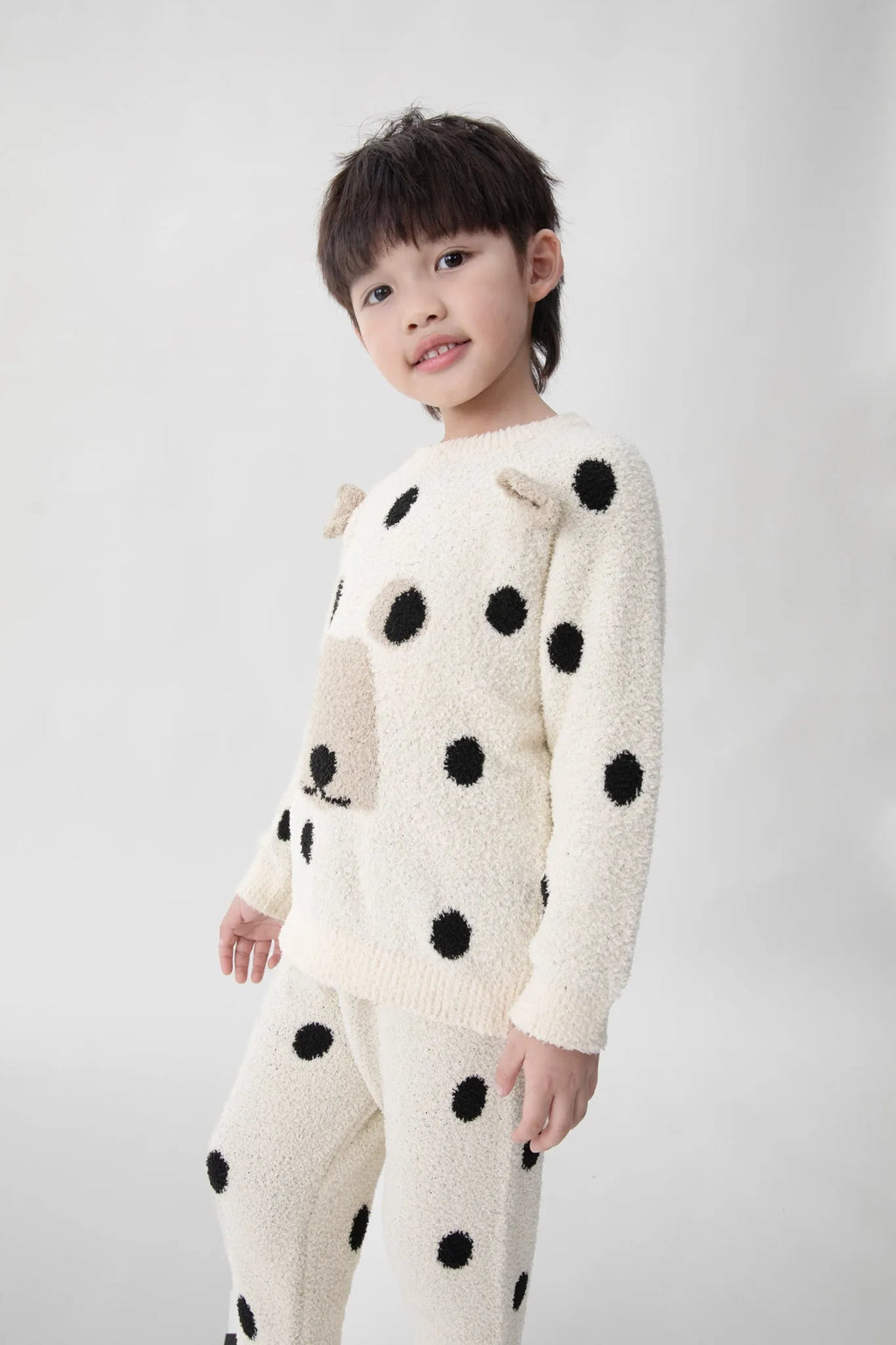 Poco Blush Polar Bear Plush Fleece Loungewear Set