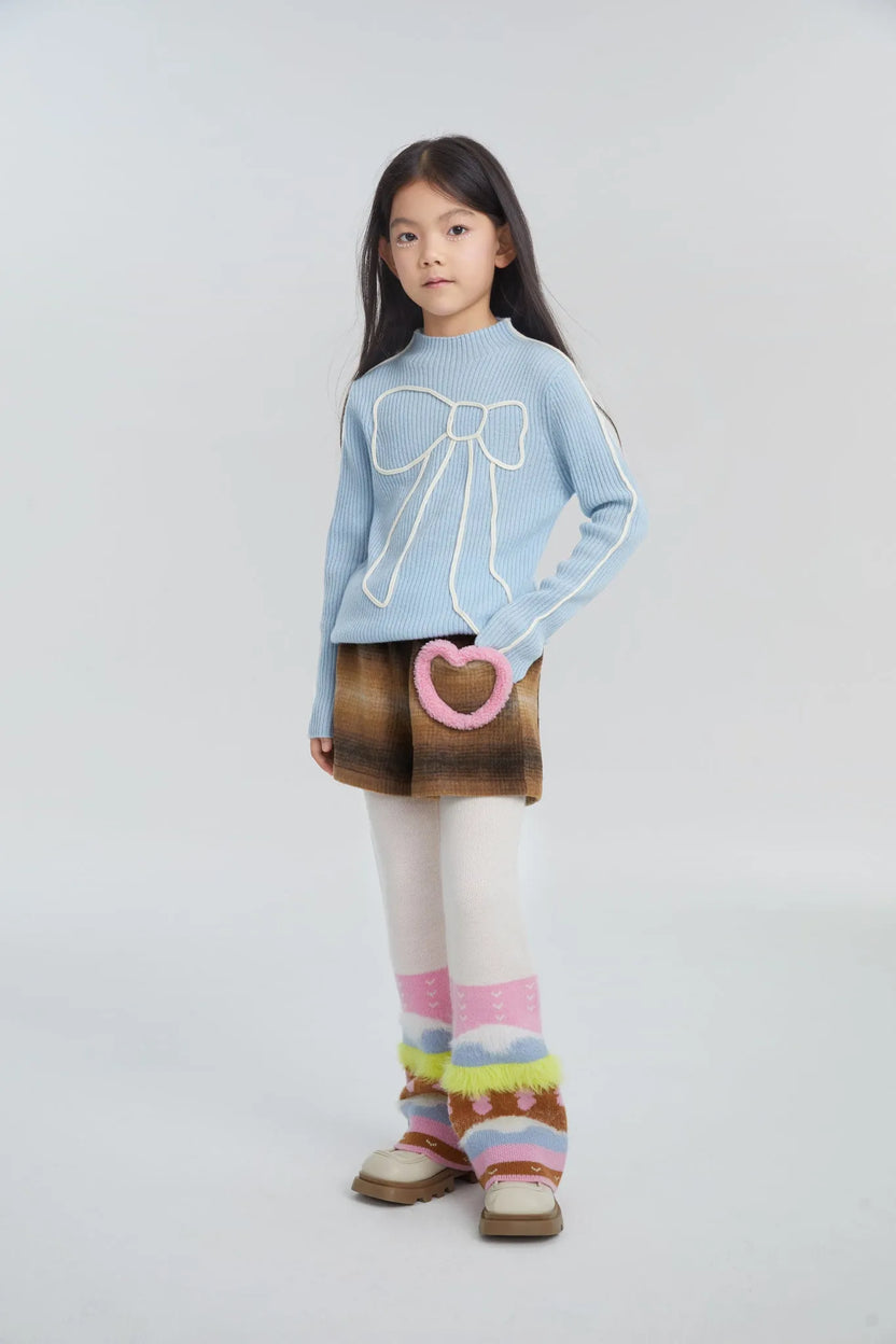 Layered Check Knit Long Pants by Poco Blush, image 6