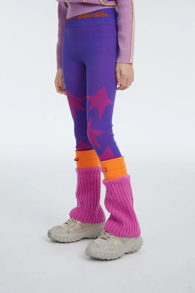 Seamless Star Legwarmer Legging Pants by Poco Blush, image 3